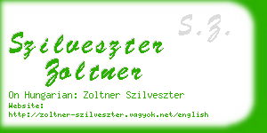 szilveszter zoltner business card